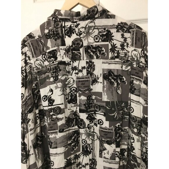 Panama Jack Men’s Sz 3XL Hawaii Button‎ Shirt Motorcycle Club Maui - Picture 8 of 8